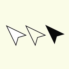 set of mouse cursor arrows. vector arrows