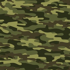 Fototapeta premium modern army vector camouflage print, seamless pattern for clothing headband or print. 