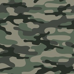 Fototapeta premium green modern military vector camouflage print, seamless pattern for clothing headband or print. camouflage from pols 