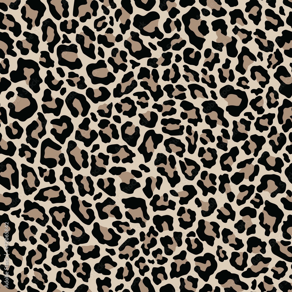 Canvas Prints vector print leopard. seamless print of leopard skin. pattern of animal skins for clothing or print. feline family 