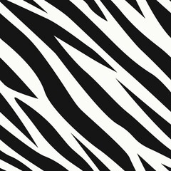 zebra skin vector print. seamless pattern for clothing or print