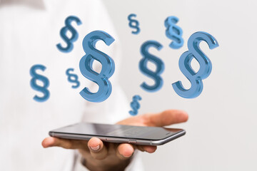 Labor Law Lawyer Legal Business Internet Technology Concept