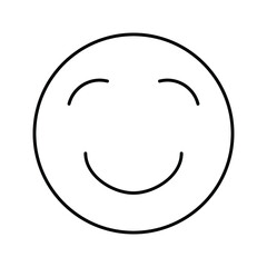 Smile emoji Isolated Vector icon which can easily modify or edit

