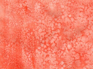 Light watercolor textured red orange background with streaks. Salt Effects