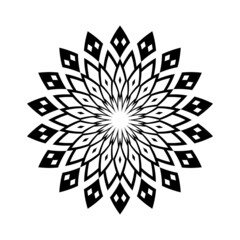 Abstract decorative geometric circle pattern.