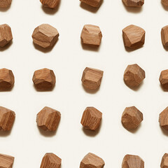 Tumi ishi japanese desktop game meditation, pattern from eco-friendly wooden polygonal stones for building tower