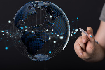 Structure of world economy, communication network global