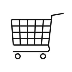 Trolley icon. Shopping cart icon.