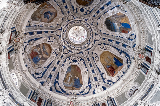 Dome inside the Tower
Boska in the castle in Krasiczyn, province. Podkarpackie Province.