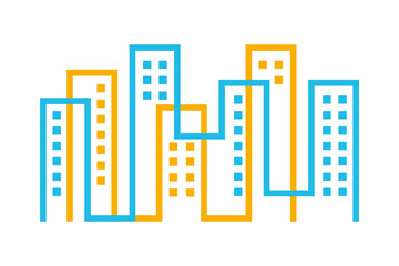 Obraz premium abstract city buildings