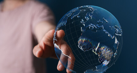 Structure of world economy, communication network global