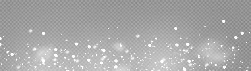 Winter snow, snowflakes blown by wind, snowfall.