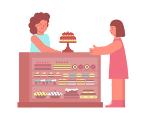 Buying Cake Shop Composition