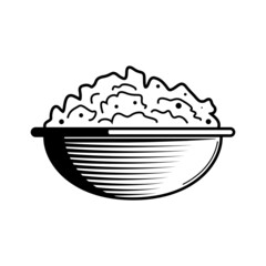 Milky Dish Engraving Composition