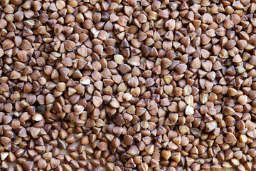 buckwheat raw, healthy food, macro, texture
