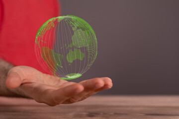 earth in hands - environment concept