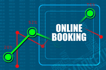 2d rendering online booking concept
