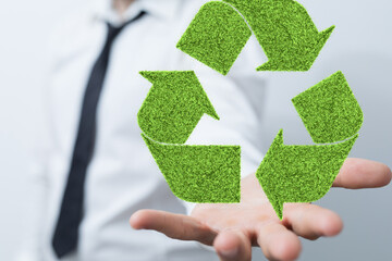 green nature environment recycling abstract illustration