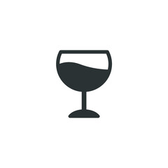 Vector sign of the cocktail symbol is isolated on a white background. cocktail icon color editable.