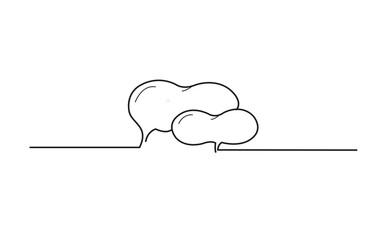 Speech bubbles isolated on white background. For web site chat, mobile app and social media. Creative art, modern drawing concept, vector illustration