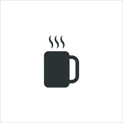 Obraz premium Vector sign of the cup of coffee symbol is isolated on a white background. cup of coffee icon color editable.