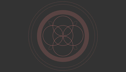 geometry background, circles