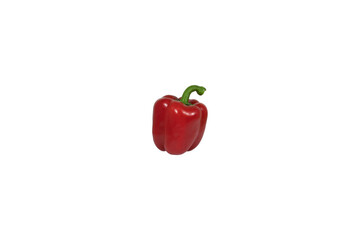 fresh red pepper isolated on white background