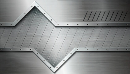 Textured industrial metal background.