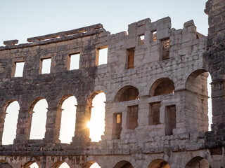 Pula Arena, Roman amphitheatre in city Pula, Croatia