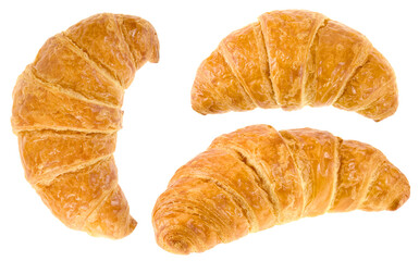 Croissants isolated on white background