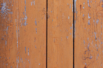 Fototapeta na wymiar Natural old wood plank wall. Greek front door on Symi island, Greece