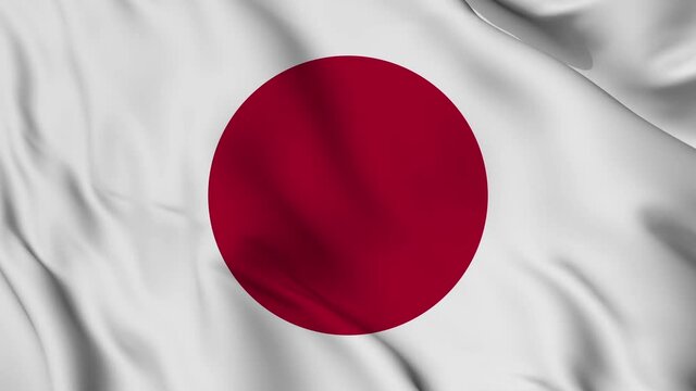 Flag of Japan. High quality 4K resolution	