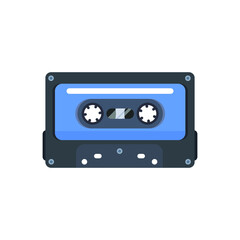 audio cassette isolated on white