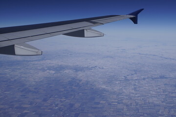 Obraz premium view from airplane window