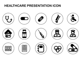medical icon set design, hospital health care emergency assistance clinic and medicine vector illustration