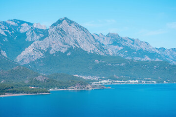 beautiful mountain and seascape near Kemer, Turkey