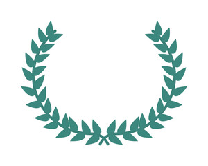 leaves wreath icon