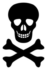 Death vector illustration on a white background. An isolated flat icon illustration of death.