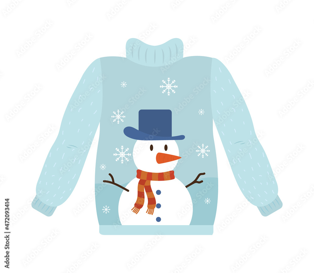 Wall mural ugly christmas sweater - Wall murals
