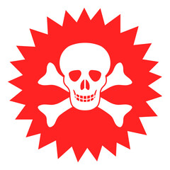 Death mark vector illustration on a white background. An isolated flat icon illustration of death mark.