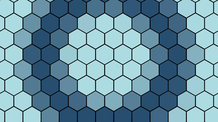 3D rendering of a background based on a hexagonal technological grid for an unusual bright design of presentations, websites and publications
