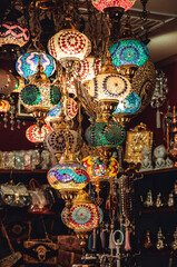 turkish lamps in the market
