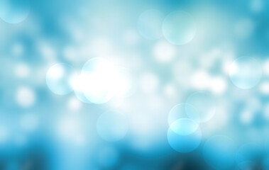 Obraz premium Blurred lights on blue background or lights on blue background.