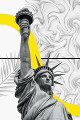 statue of liberty abstract background © leoni