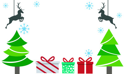 Merry Christmas Background Copy Space Area. Suitable to place on content with that theme