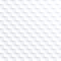 Abstract and modern geometric background with white and light gray squares. 3d effect.
