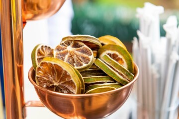 Laranja desidratada para drink