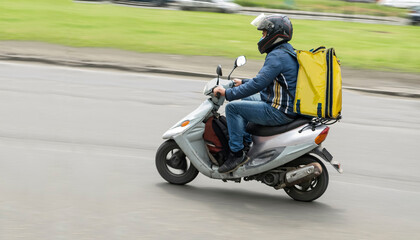 Express delivery of pizza