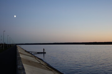 pier at sunset