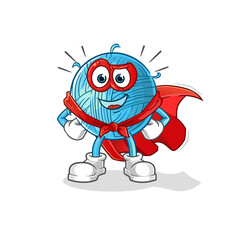 yarn ball heroes vector. cartoon character